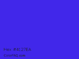 Hex #4127ea Color Image