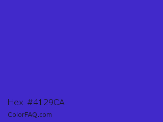 Hex #4129ca Color Image