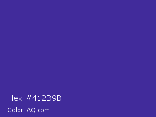 Hex #412b9b Color Image