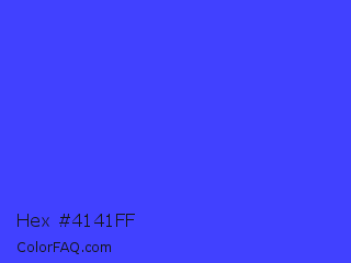 Hex #4141ff Color Image