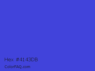 Hex #4143db Color Image