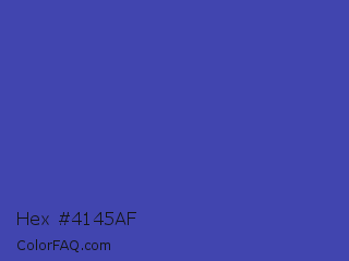 Hex #4145af Color Image