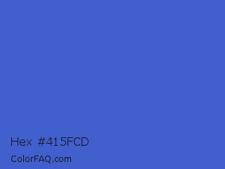 Hex #415fcd Color Image