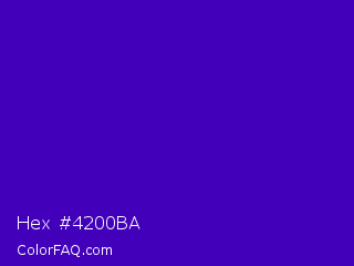 Hex #4200ba Color Image