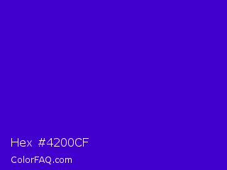 Hex #4200cf Color Image