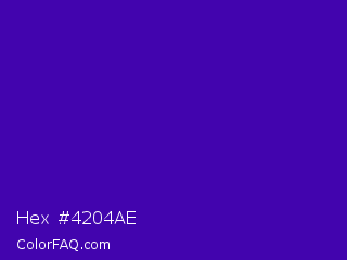 Hex #4204ae Color Image