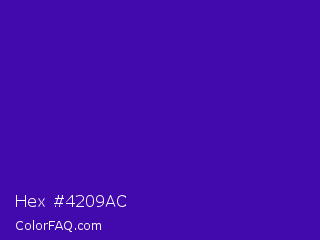 Hex #4209ac Color Image