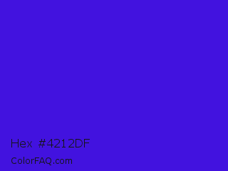 Hex #4212df Color Image