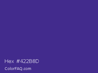 Hex #422b8d Color Image
