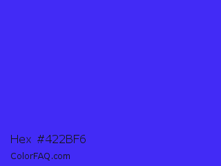 Hex #422bf6 Color Image