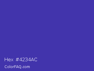 Hex #4234ac Color Image
