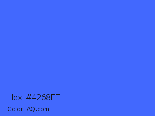 Hex #4268fe Color Image