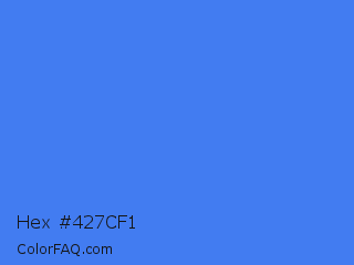 Hex #427cf1 Color Image