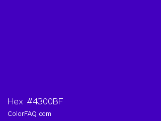 Hex #4300bf Color Image