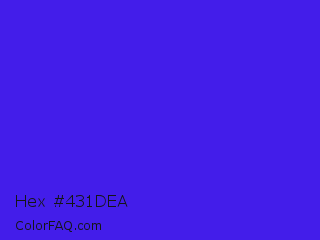 Hex #431dea Color Image