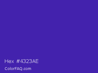 Hex #4323ae Color Image