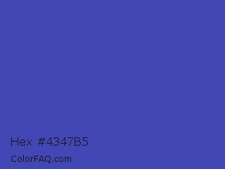 Hex #4347b5 Color Image