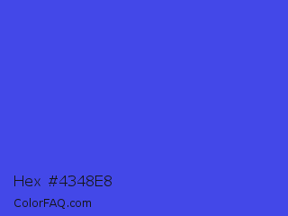 Hex #4348e8 Color Image