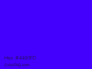 Hex #4400fd Color Image