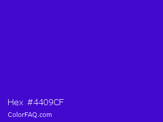 Hex #4409cf Color Image