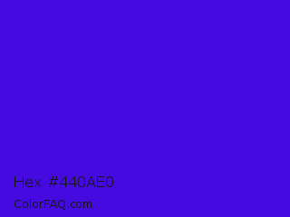 Hex #440ae0 Color Image