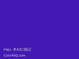 Hex #4418b2 Color Image