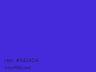 Hex #442ada Color Image