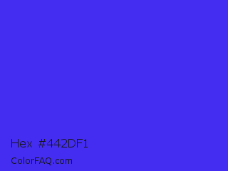 Hex #442df1 Color Image
