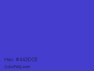 Hex #443dce Color Image