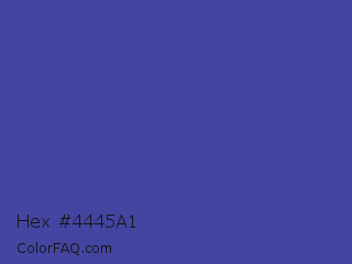 Hex #4445a1 Color Image