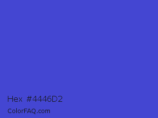 Hex #4446d2 Color Image