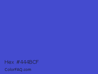 Hex #444bcf Color Image