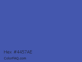 Hex #4457ae Color Image