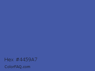 Hex #4459a7 Color Image