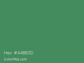 Hex #448b5d Color Image