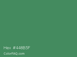 Hex #448b5f Color Image