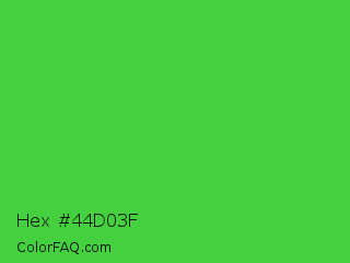 Hex #44d03f Color Image