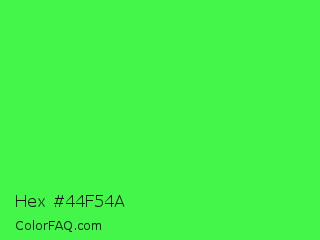 Hex #44f54a Color Image