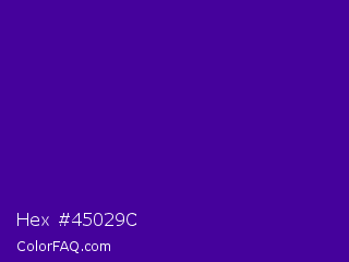 Hex #45029c Color Image