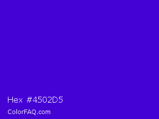 Hex #4502d5 Color Image