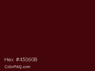 Hex #45060b Color Image
