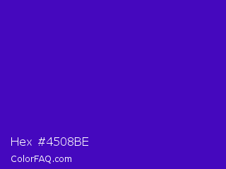 Hex #4508be Color Image