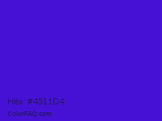 Hex #4511d4 Color Image