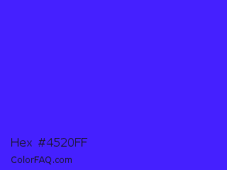 Hex #4520ff Color Image