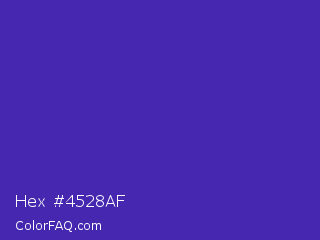 Hex #4528af Color Image