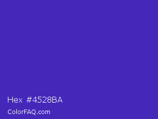 Hex #4528ba Color Image