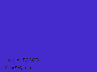 Hex #452acd Color Image