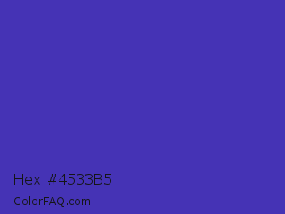Hex #4533b5 Color Image