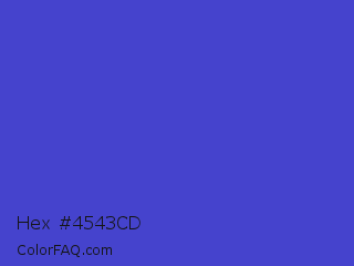 Hex #4543cd Color Image