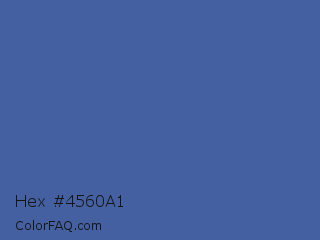 Hex #4560a1 Color Image